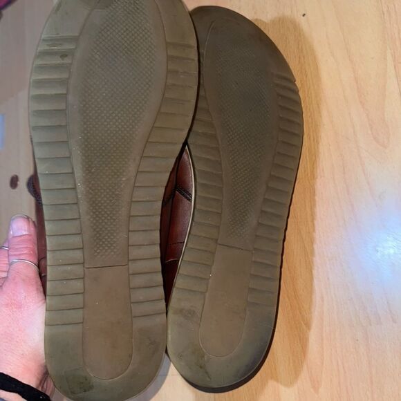 Magnanni Marlow Cognac Brown Leather Lace Up Men Sneakers size 10 - Picture 10 of 11